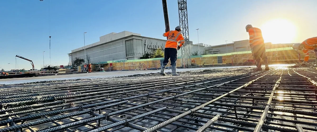 Colocación Hormigón pavimentos